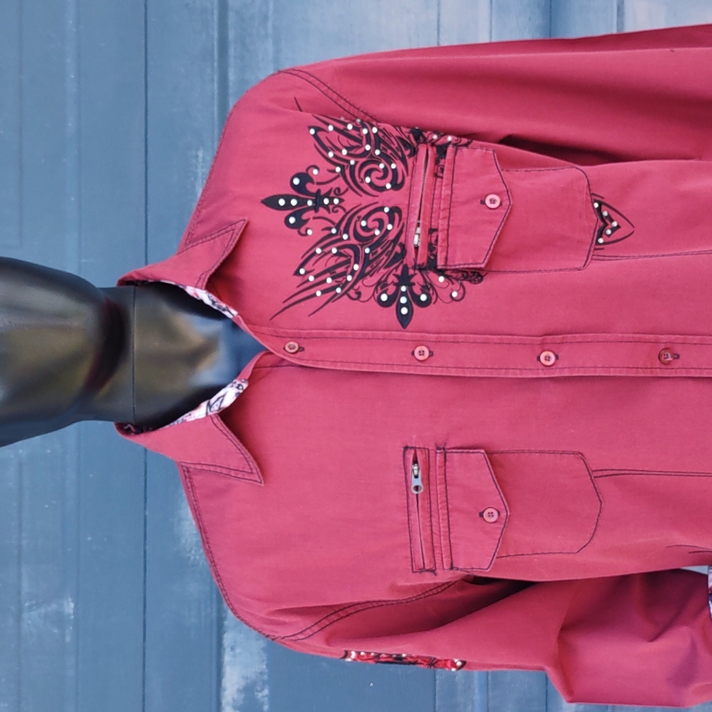 Montero Jeans Men's Embroidered Western Shirt 👕